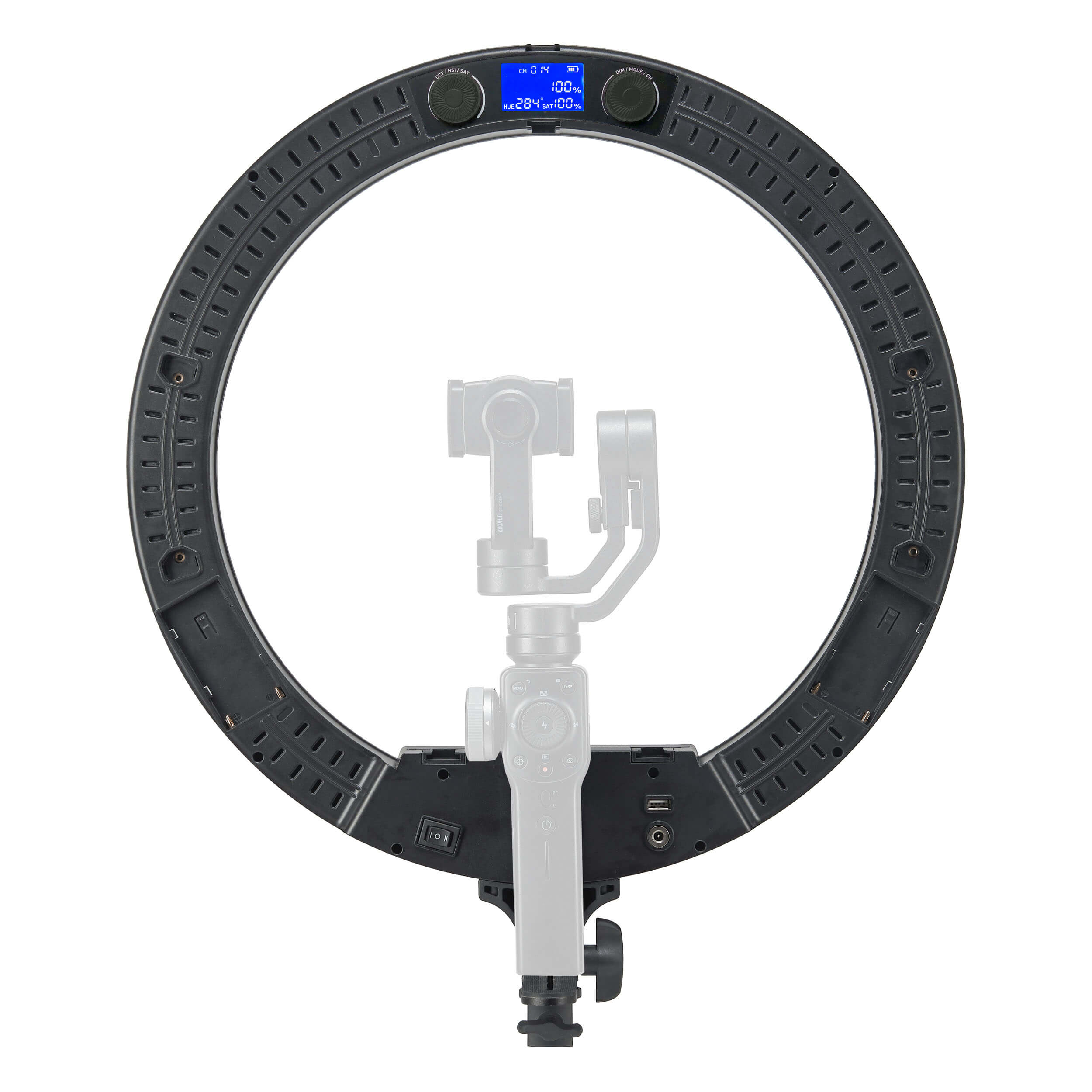 RICO240 II RGB Dimmable LED Ring Light for Photography - Professional Studio Lighting for YouTube, TikTok Videos, Live Streaming & Portrait Photography