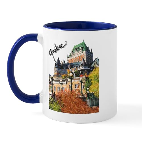 White/Navy Inside - Frontenac Castle Quebec Signa Mug