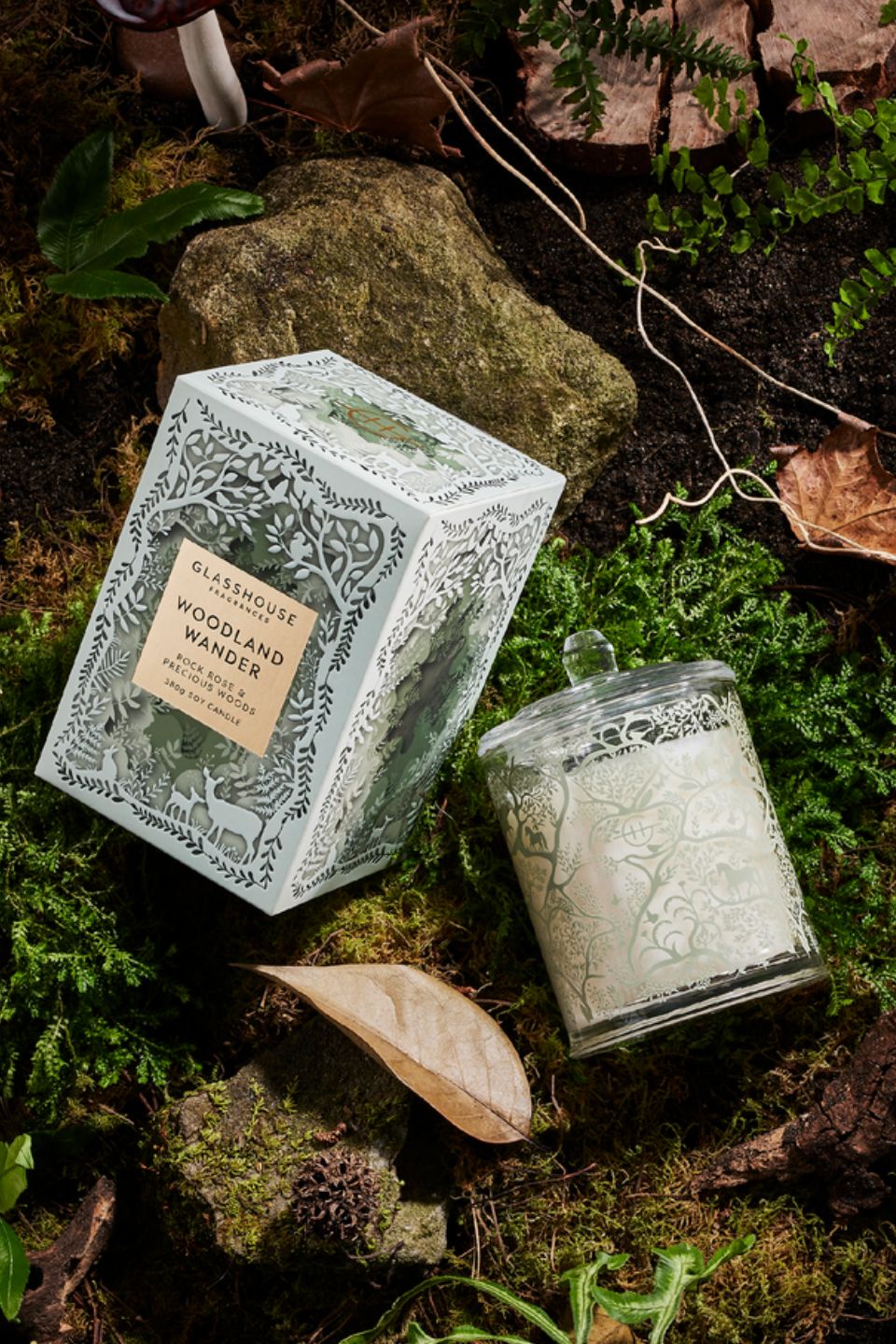 380g Triple Scented Woodland Wander Limited Edition Soy Candle - Perfect for Home Decor, Relaxation & Aromatherapy