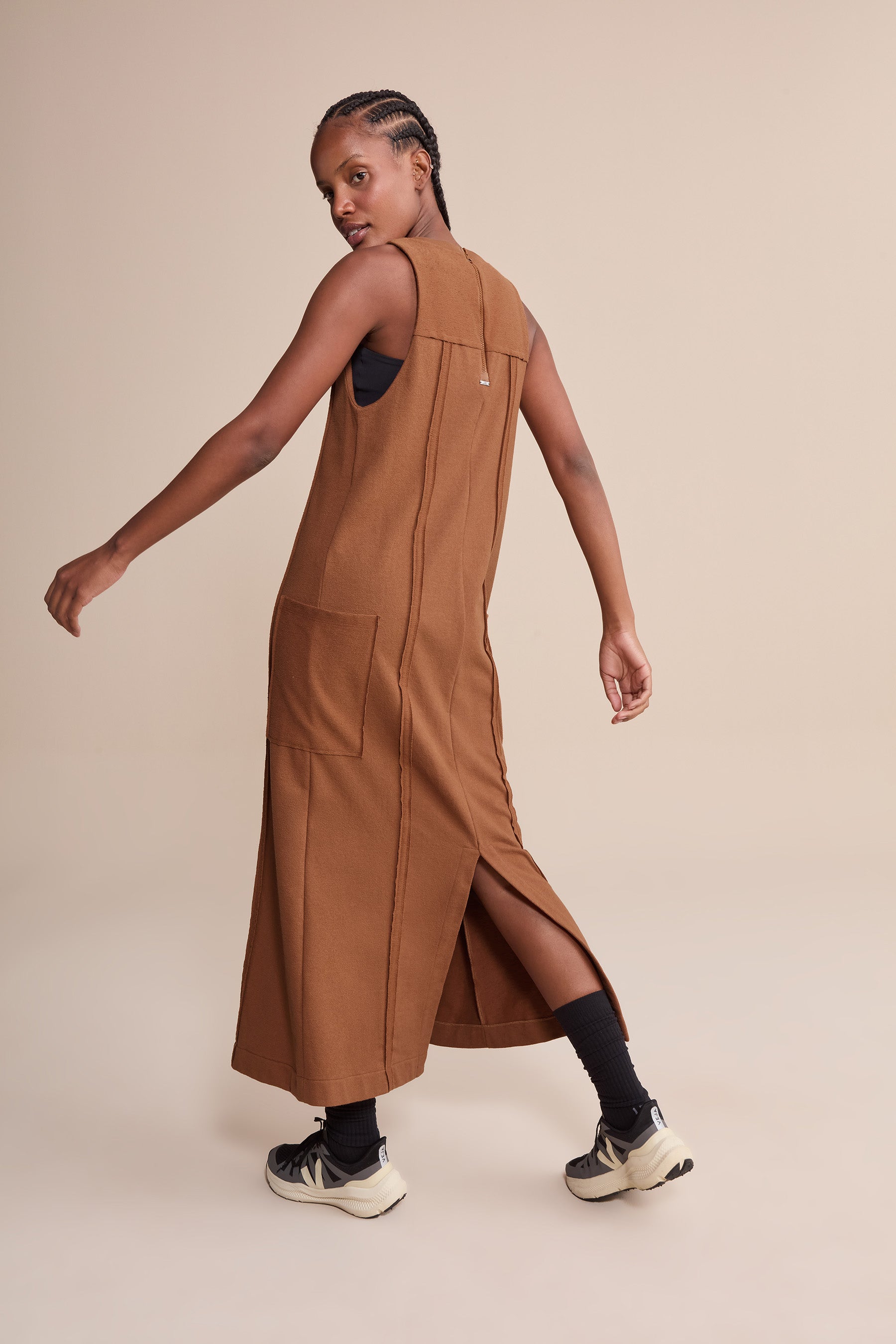 Soft Pure Midi Dress for Women - Elegant Flowy Summer Dress with Pockets | Perfect for Beach, Vacation, Date Night & Casual Outings