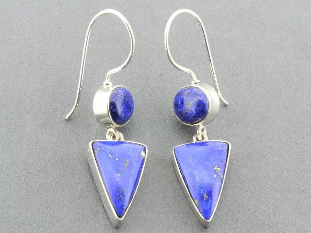 Lapis Silver Doll Earrings - Elegant Handmade Jewelry for Women, Perfect for Parties, Weddings & Everyday Wear