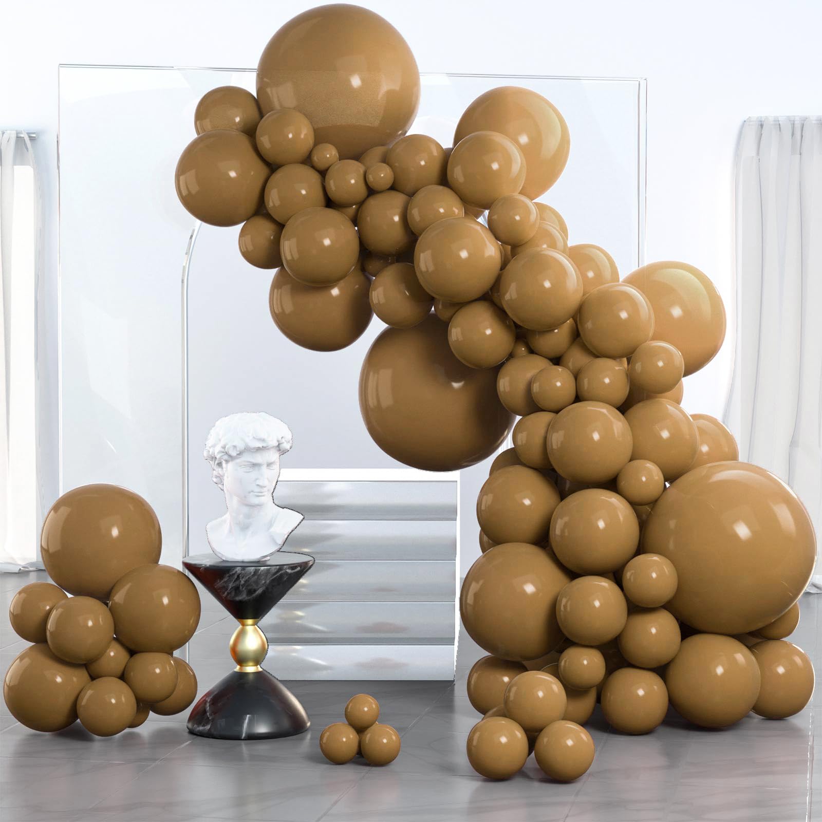 85-Pack Boho Brown Balloons for Party Decor - 18