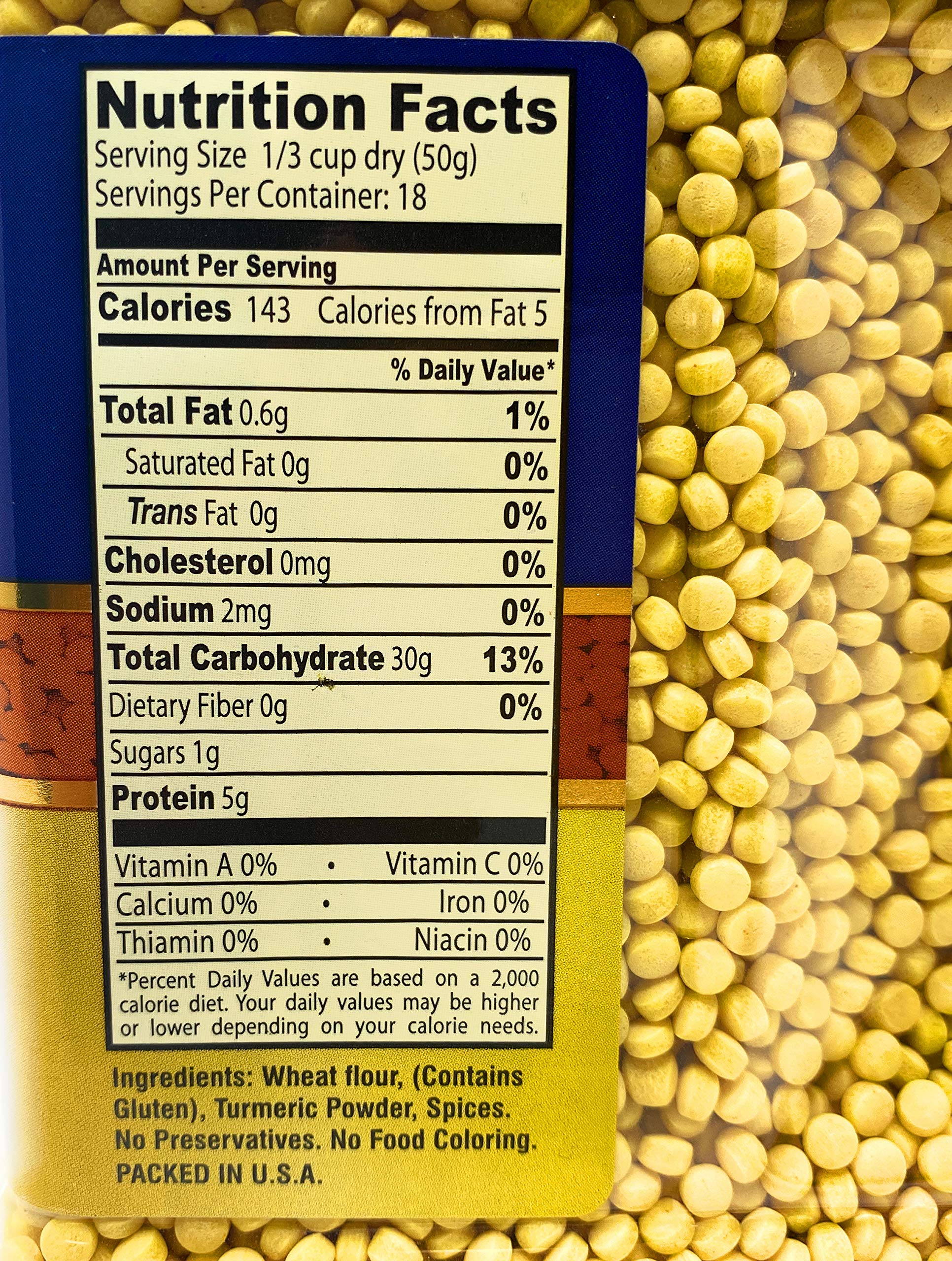 Premium Turmeric Couscous - Non-GMO, Vegan for Soups & Mediterranean Dishes