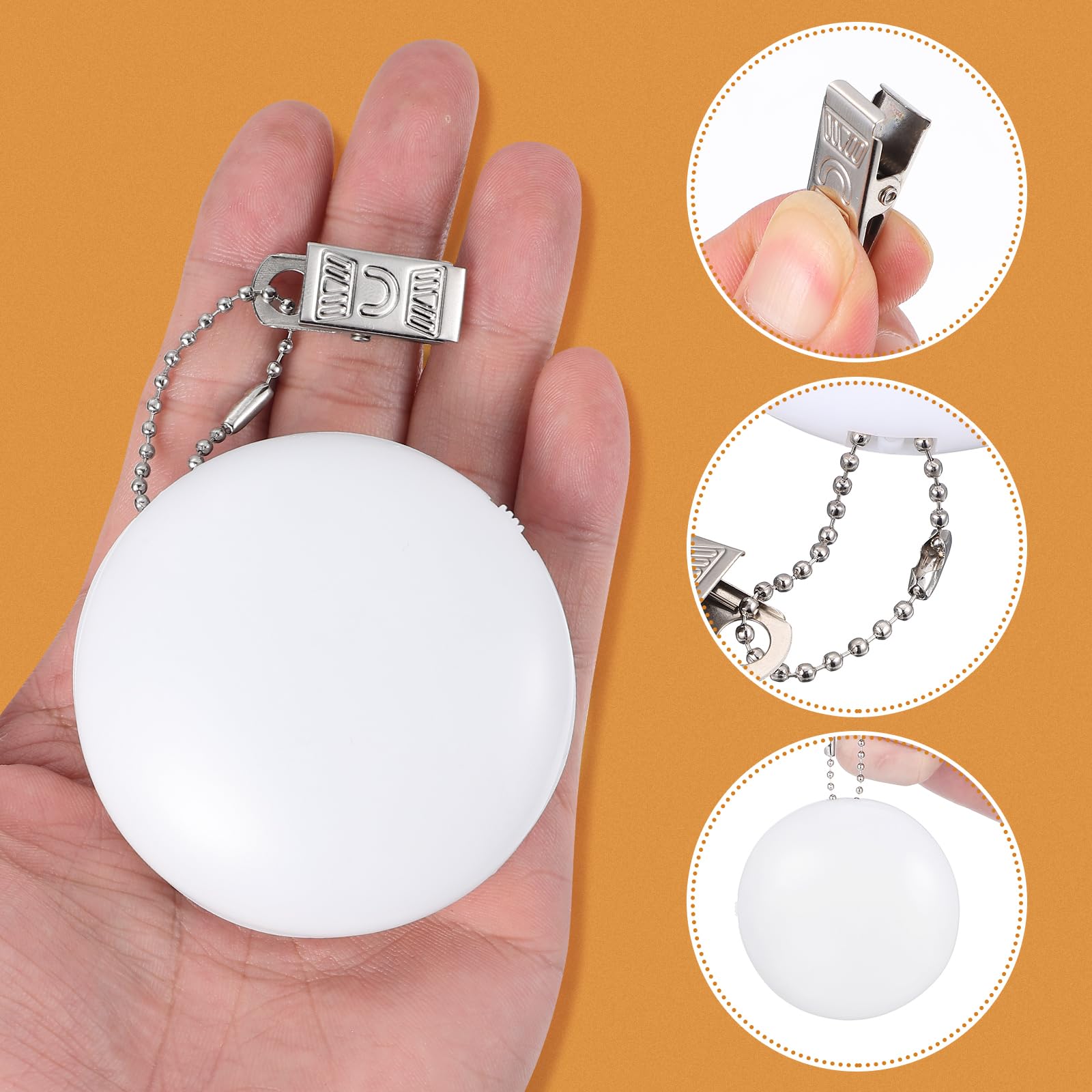 Mobestech 2 Pack LED Purse Lights with Motion Sensor - Clip On Handbag Lights for Women & Girls (White) | Perfect for Evening Events, Parties & Nighttime Safety