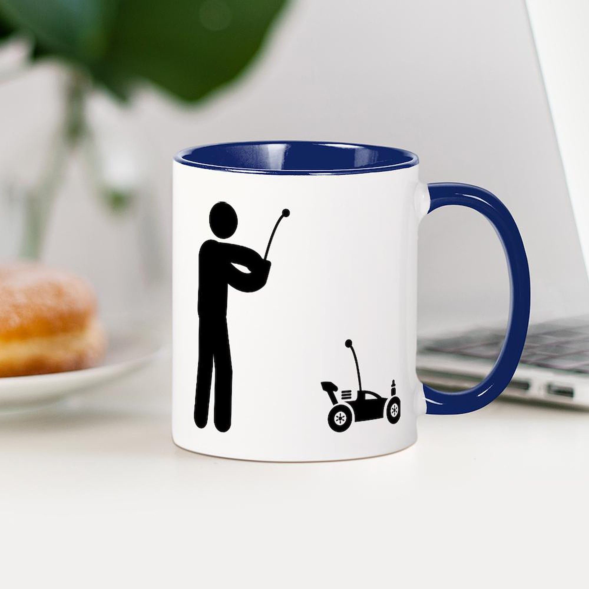 RC Car Enthusiast 11 oz (325 ml) Ceramic Coffee Mug - Perfect Gift for Racing Fans & Coffee Lovers at Home, Office, or Car Shows