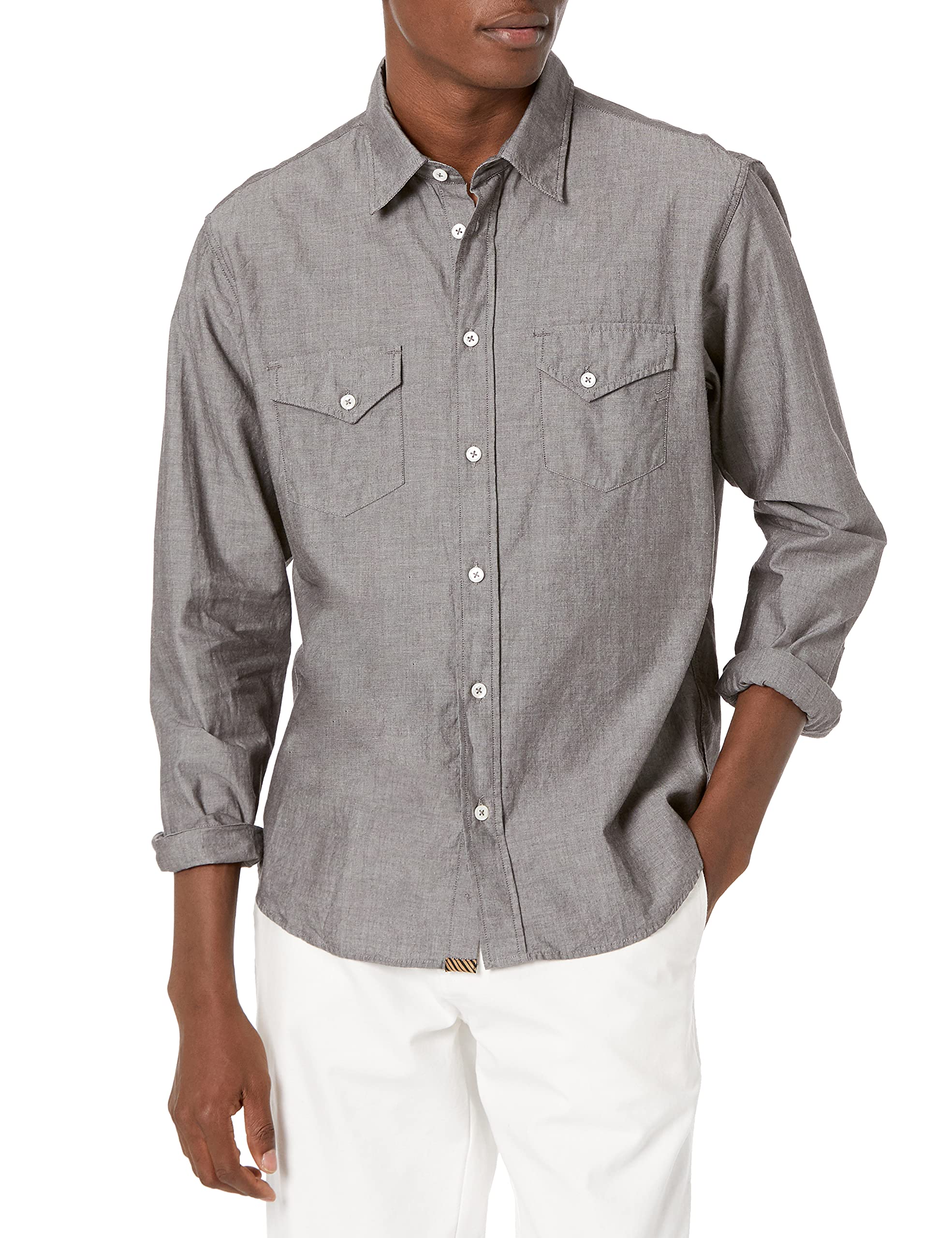 Billy Reid Men's Western Shirt - Classic Denim Button-Up for Cowboy & Casual Style | Perfect for Rodeo, Country Music Festivals & Everyday Wear
