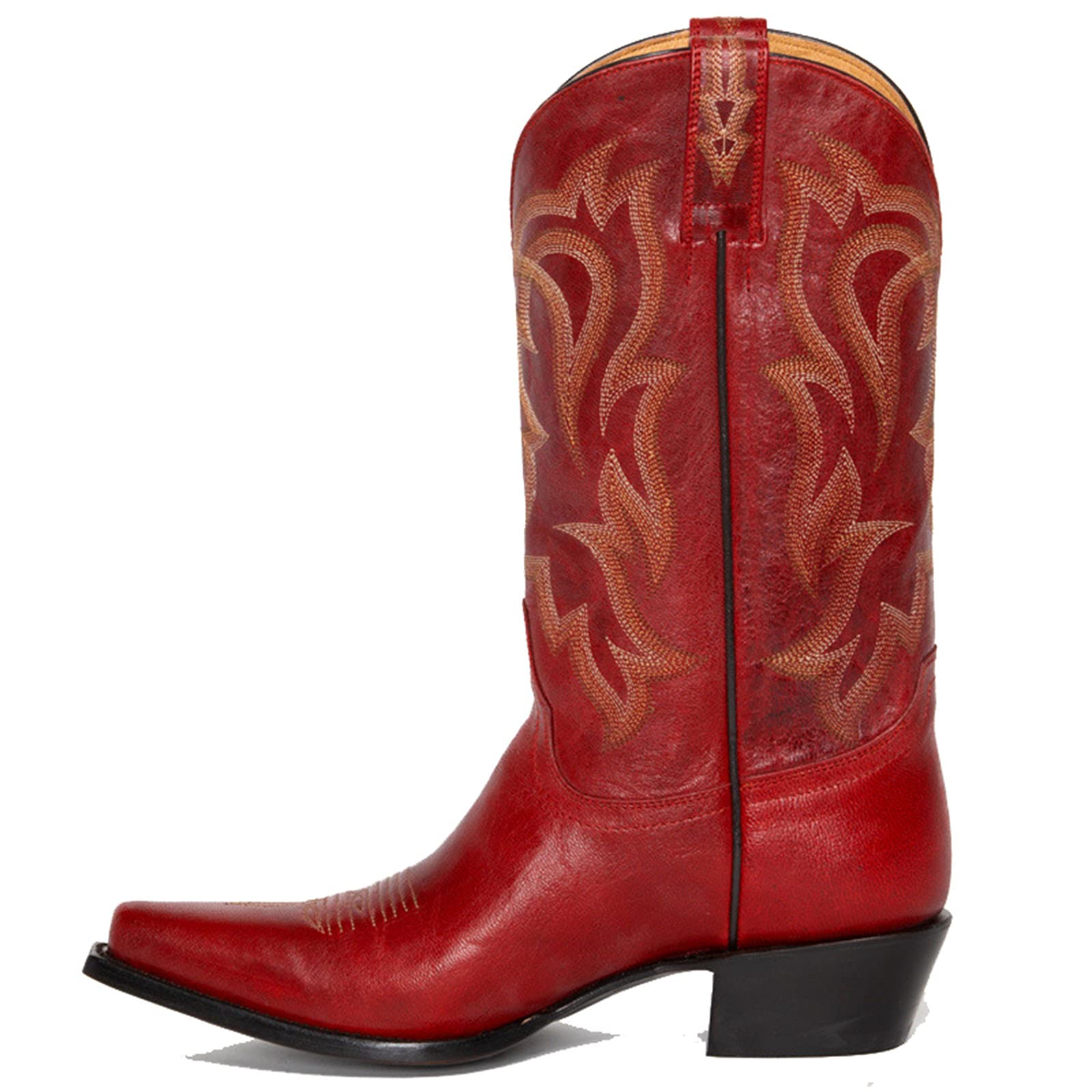 Erocalli Women's Western Cowgirl Boots - Mid Calf Cowboy Boots with Chunky Block Heel & Embroidery for Riding, Country Fashion & Outdoor Events