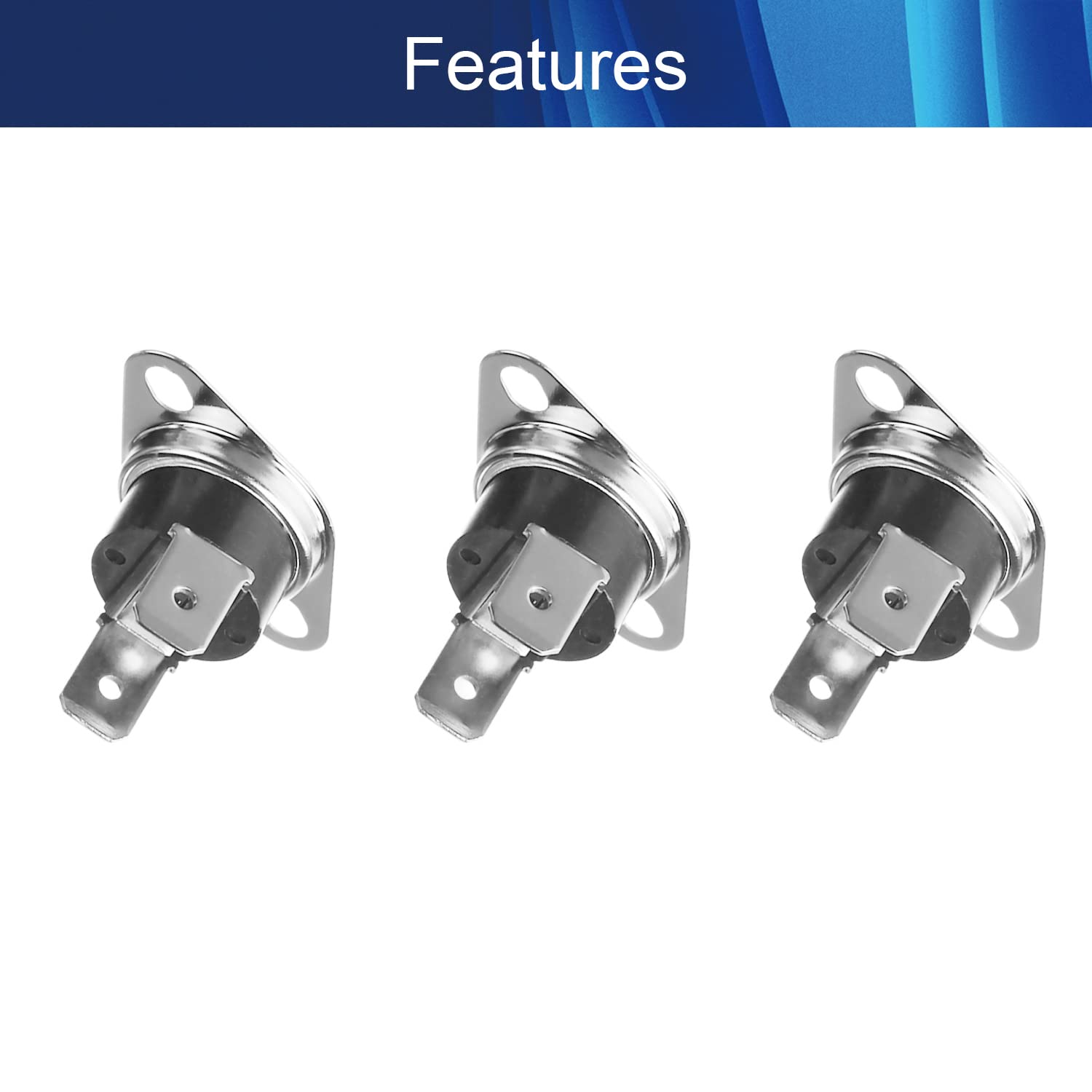 Heyiarbeit 2Pcs KSD301 Thermostat 120°C/248℉ 10A NC Adjustable Snap Disc Temperature Switch for Microwave, Oven, Coffee Maker - Perfect for Home Appliances & DIY Repairs