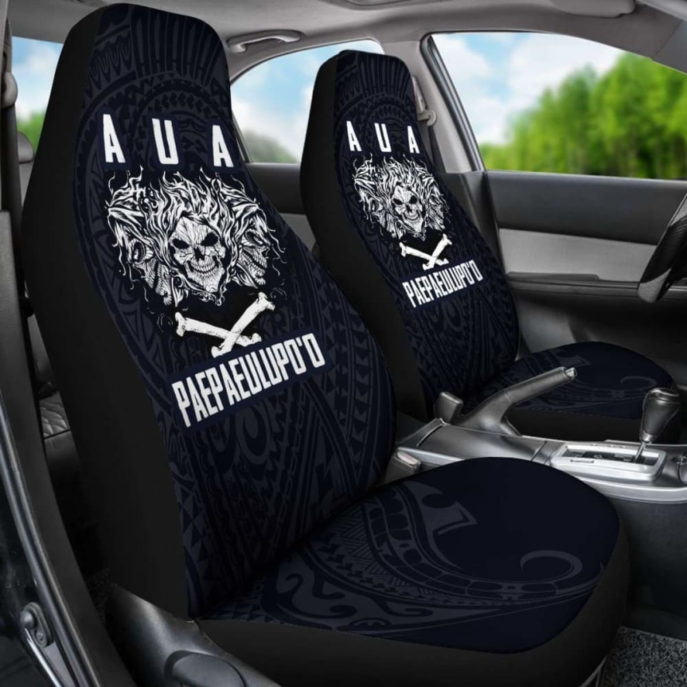 Premium American Samoa Polynesian Car Seat Covers - Breathable & Durable Aua Paepaeulupo'O Design (Model 105905) for SUVs, Trucks & Sedans - Perfect for Road Trips & Tropical Climate Protection
