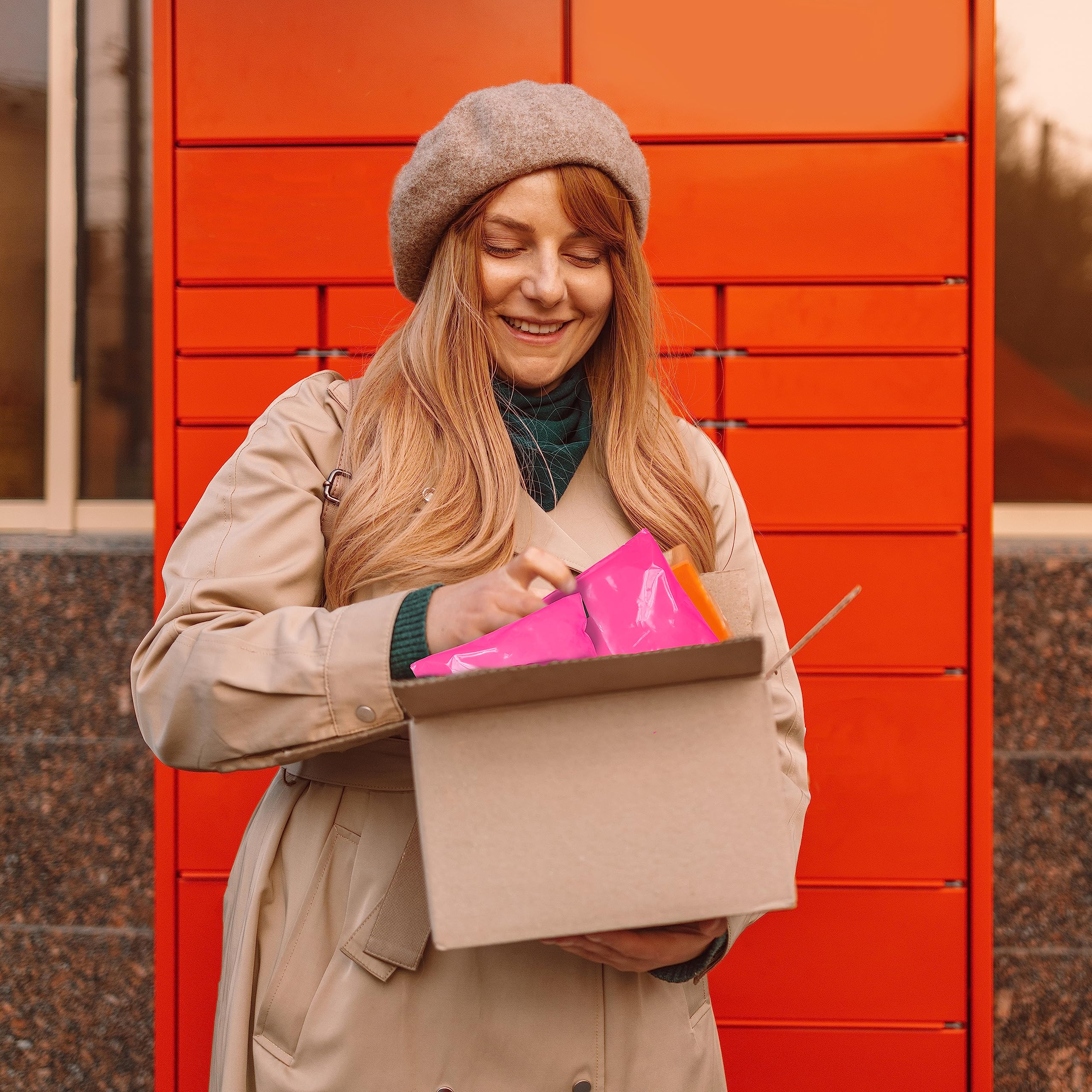 Hot Pink Poly Mailers 7.5 x 10.5 Inches - 1000 Pack Self-Seal Poly Shipping Bags for Clothing | Waterproof Stretchable Mailing Envelopes | Perfect for Ecommerce, Online Stores & Small Business Shipping