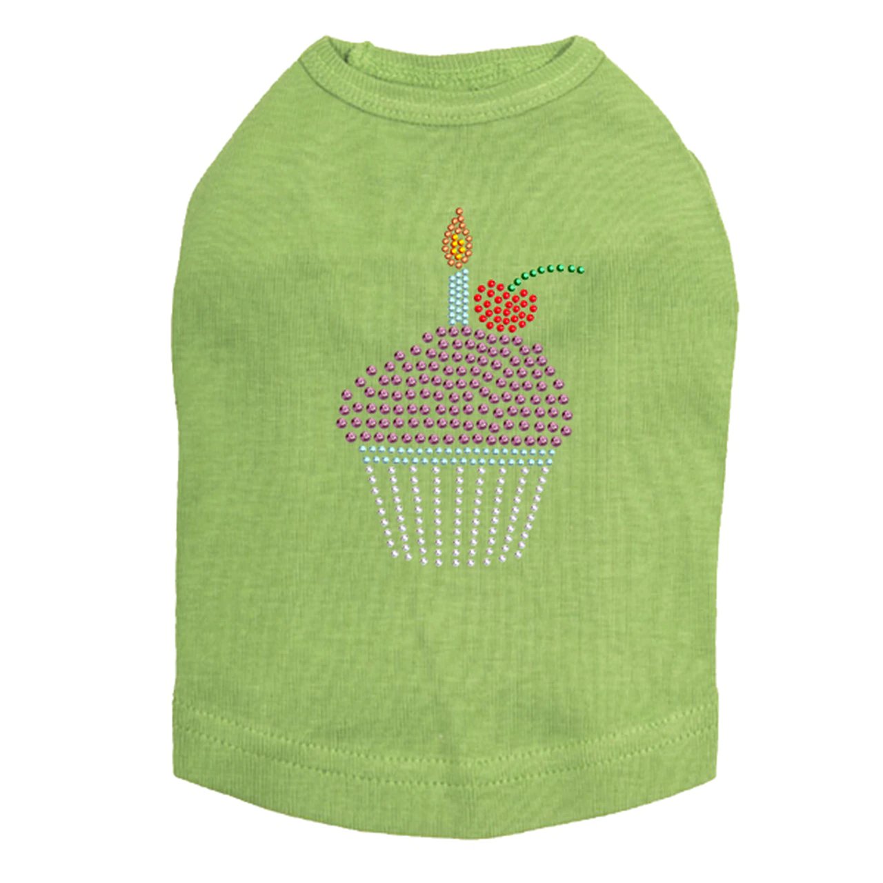 Sparkling Rhinestone Cupcake Tank Top for Women - Multiple Colors - Perfect for Parties, Weddings & Special Occasions