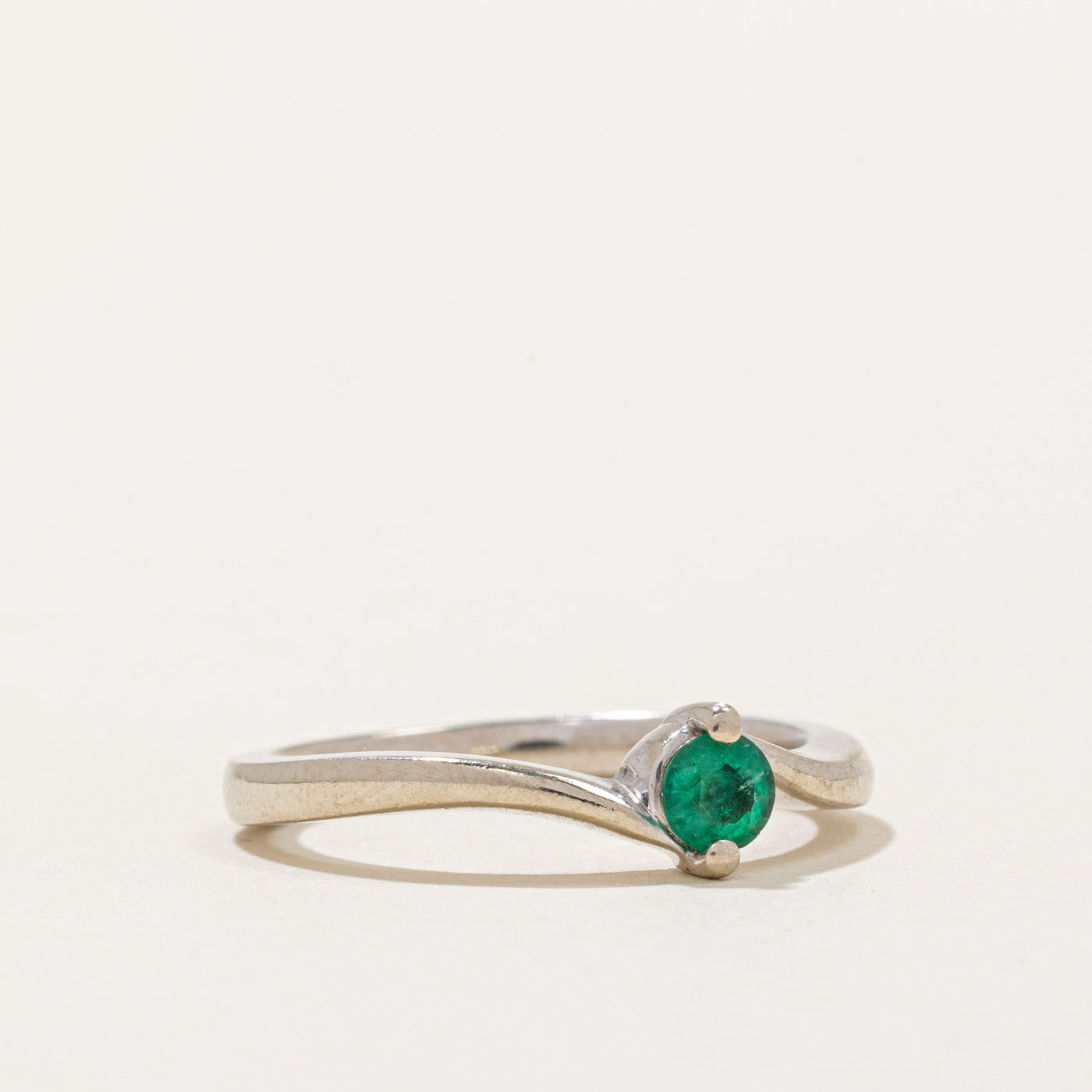 0.12ct Emerald Ring for Women Size 6 - Dainty Green Gemstone Jewelry for Engagement, Anniversary & Everyday Wear