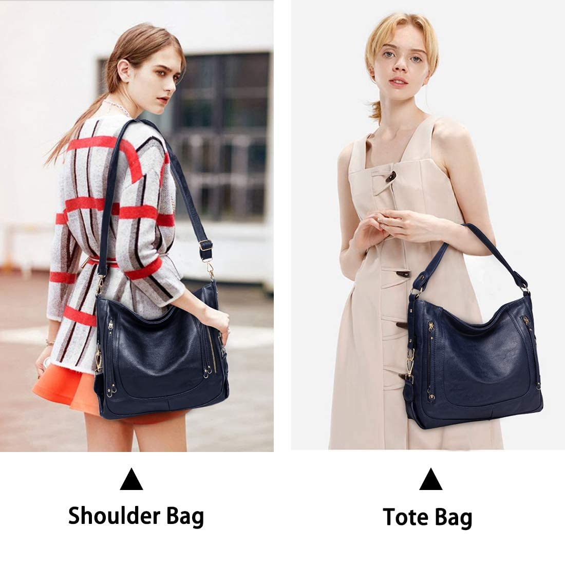 **Kasqo Vegan Leather Hobo Bags for Women - Large Fashion Shoulder Purse, Satchel & Tote Handbags - Perfect for Work, Travel & Everyday Use**