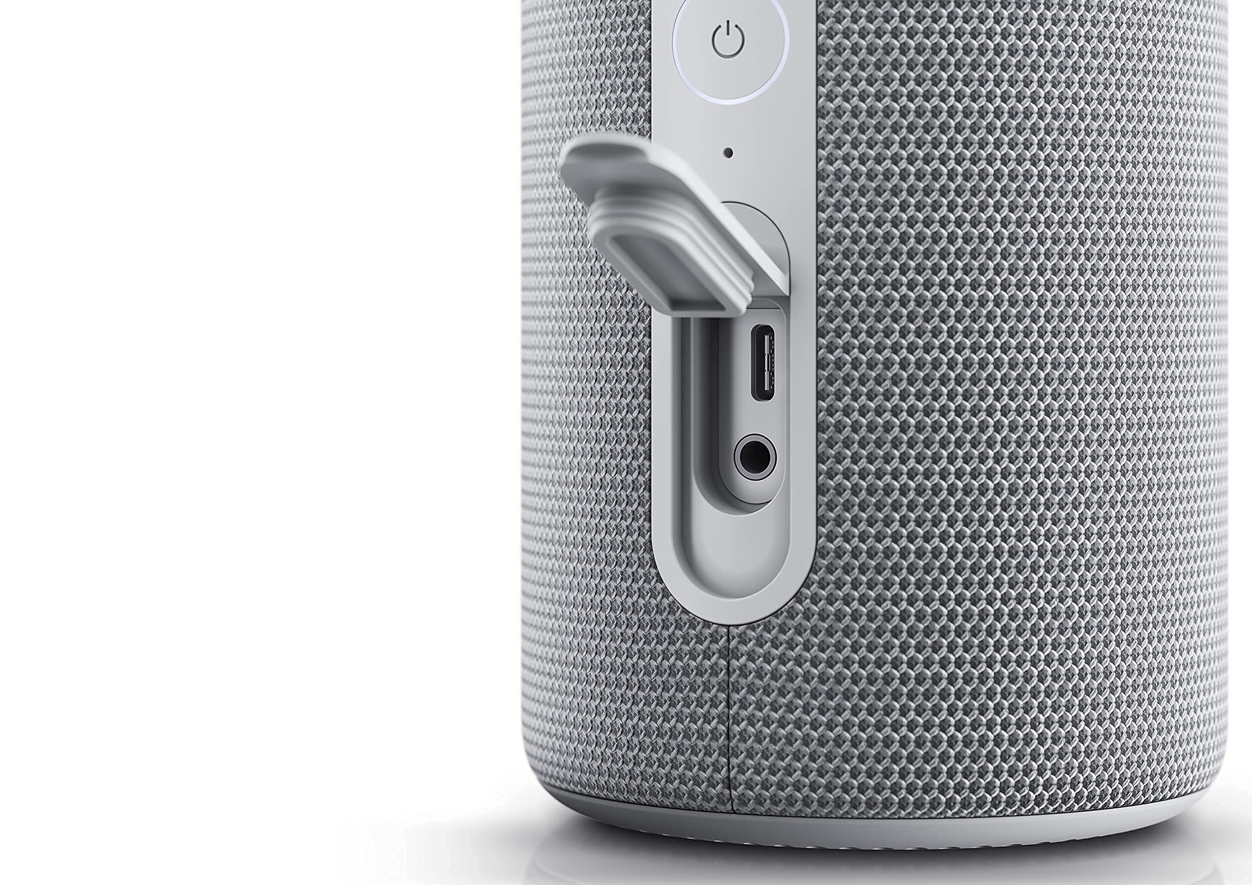 We by Loewe HEAR 1 Portable Bluetooth Speaker - 40W Powerful Sound, IPX6 Waterproof, 14H Playtime, Bluetooth 5.0 for Wireless Streaming - Perfect for Home, Outdoor Parties & Travel (Cool Grey)