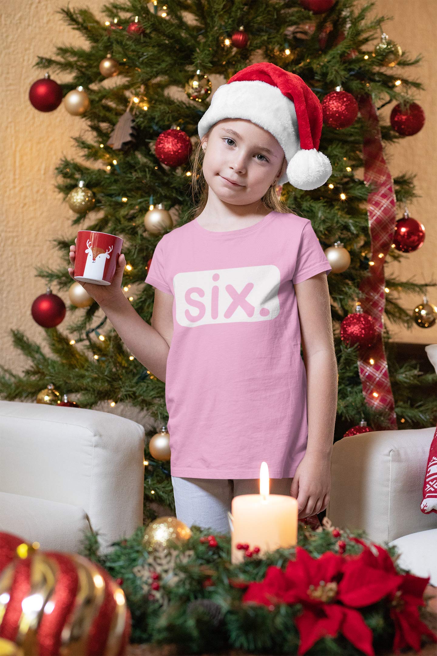 Happy 6th Birthday Outfit for Girls - Cute Toddler 6th Birthday Shirt - Perfect Gift for 6 Year Old Girls - Ideal for Birthday Parties & Celebrations