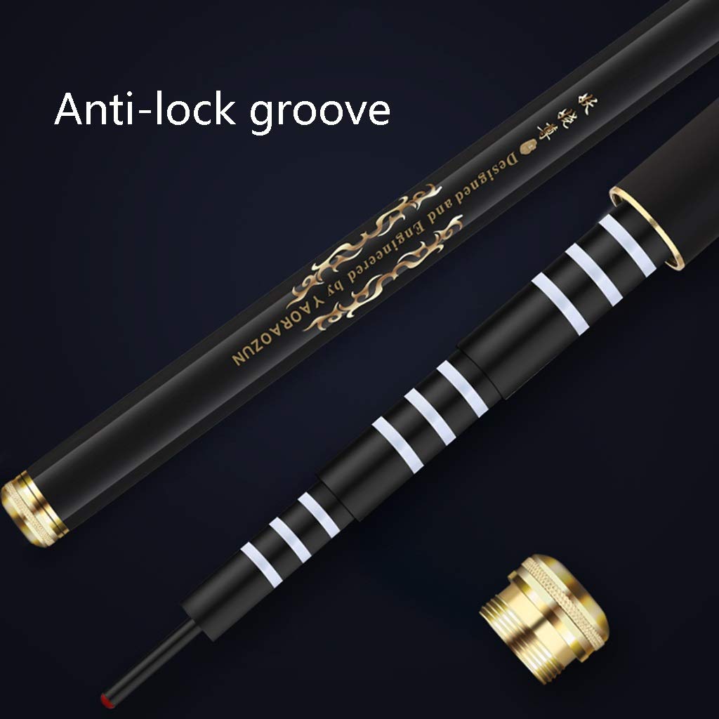 Premium Carbon Fiber Telescopic Fishing Rod - Lightweight Travel Fishing Pole for Beginners & Adults - Saltwater & Freshwater Fishing Gear (White, 3.6m) - Perfect for Camping, Backpacking & Outdoor Adventures