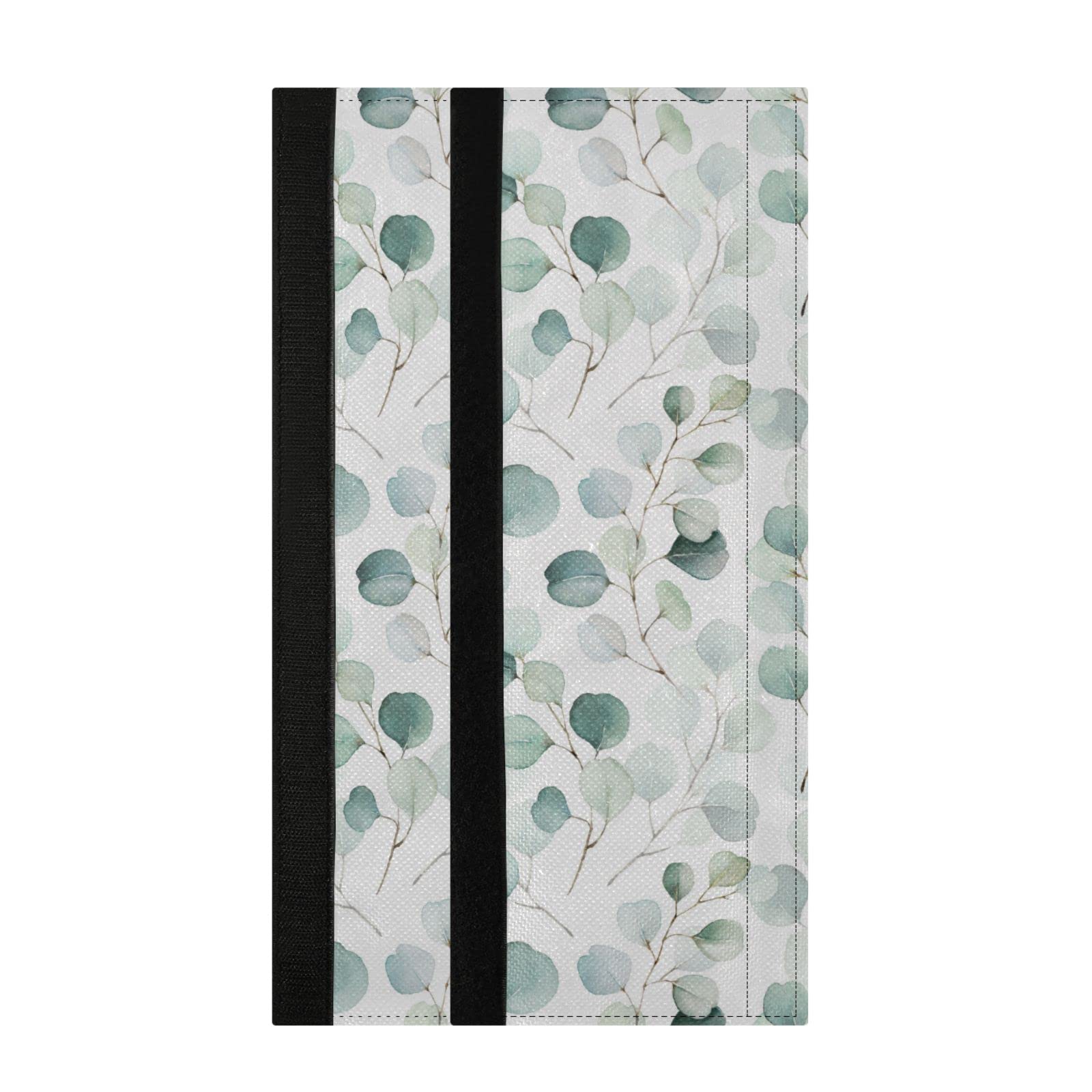 Waterproof Green Leaves Refrigerator Handle Covers Set of 2 - Herbal Kitchen Decor, Fridge Handle Protectors for Stove, Oven, Microwave & Dishwasher - Perfect for Farmhouse, Vintage & Modern Kitchens