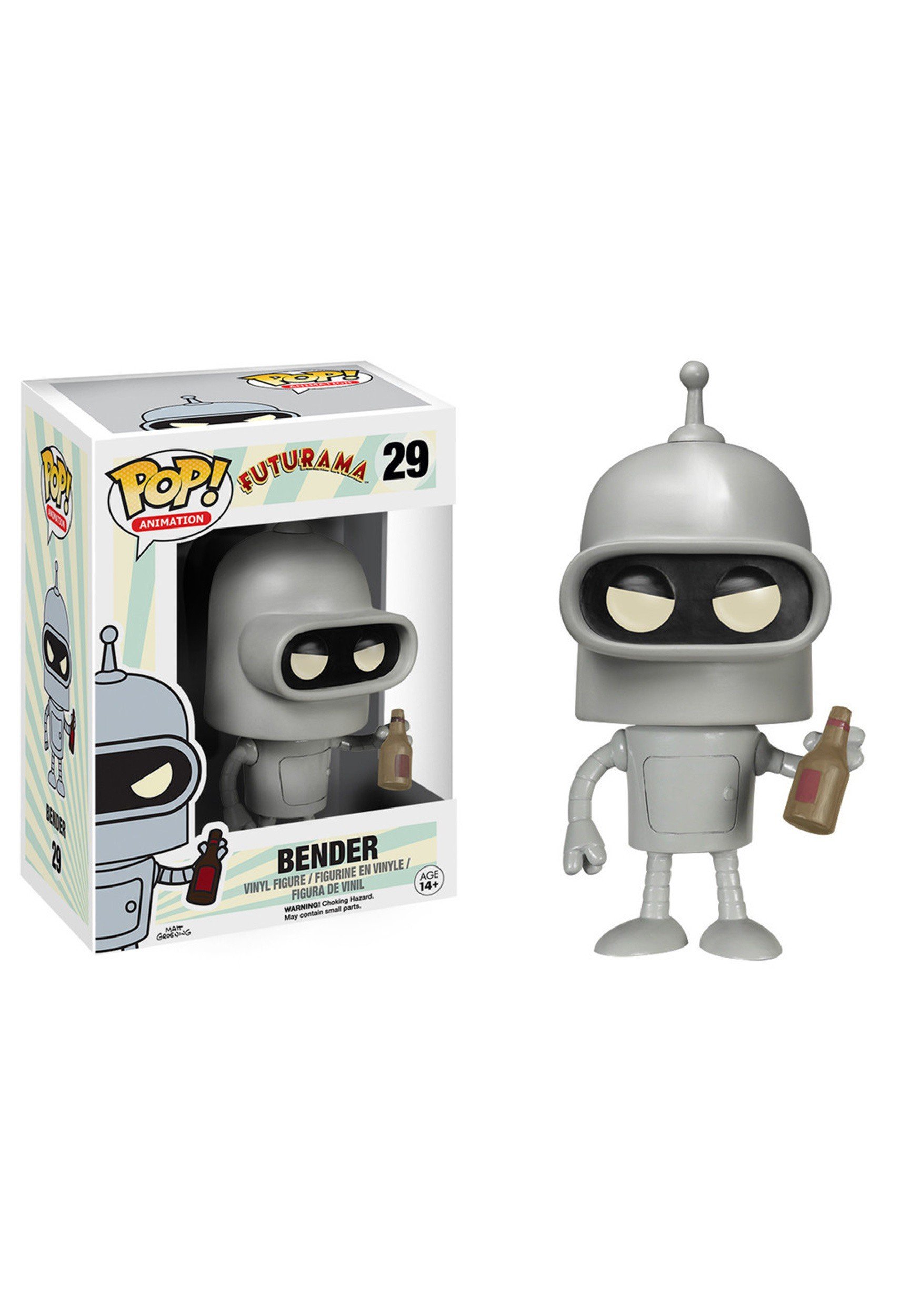 Funko POP TV: Futurama - Bender Collectible Vinyl Figure | Futurama Merchandise for Fans | Perfect for Display, Gifts, and Pop Culture Collections