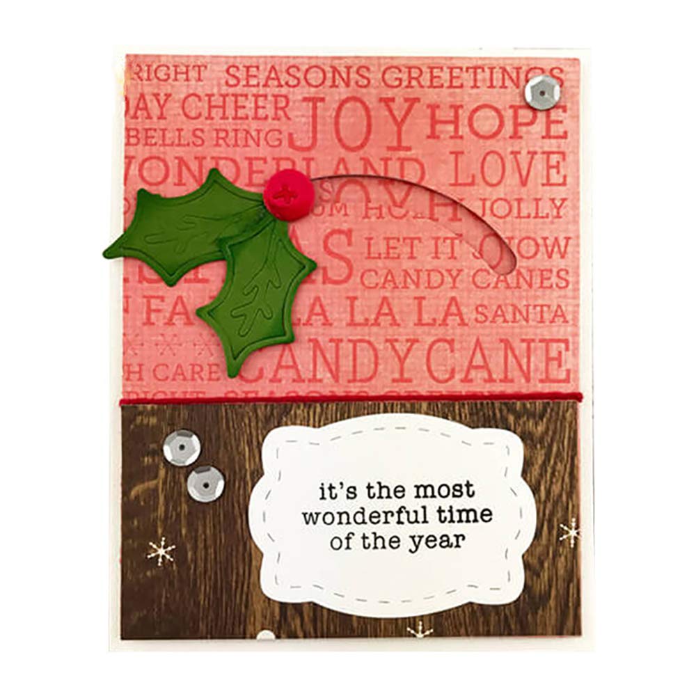 Christmas Metal Cutting Dies for DIY Scrapbooking - Merry Holiday Embossing Stencils & Metallic Die Cut Set for Handmade Cards, Photo Albums, Gift Wrapping - Perfect for Holiday Crafts and Home Decorations