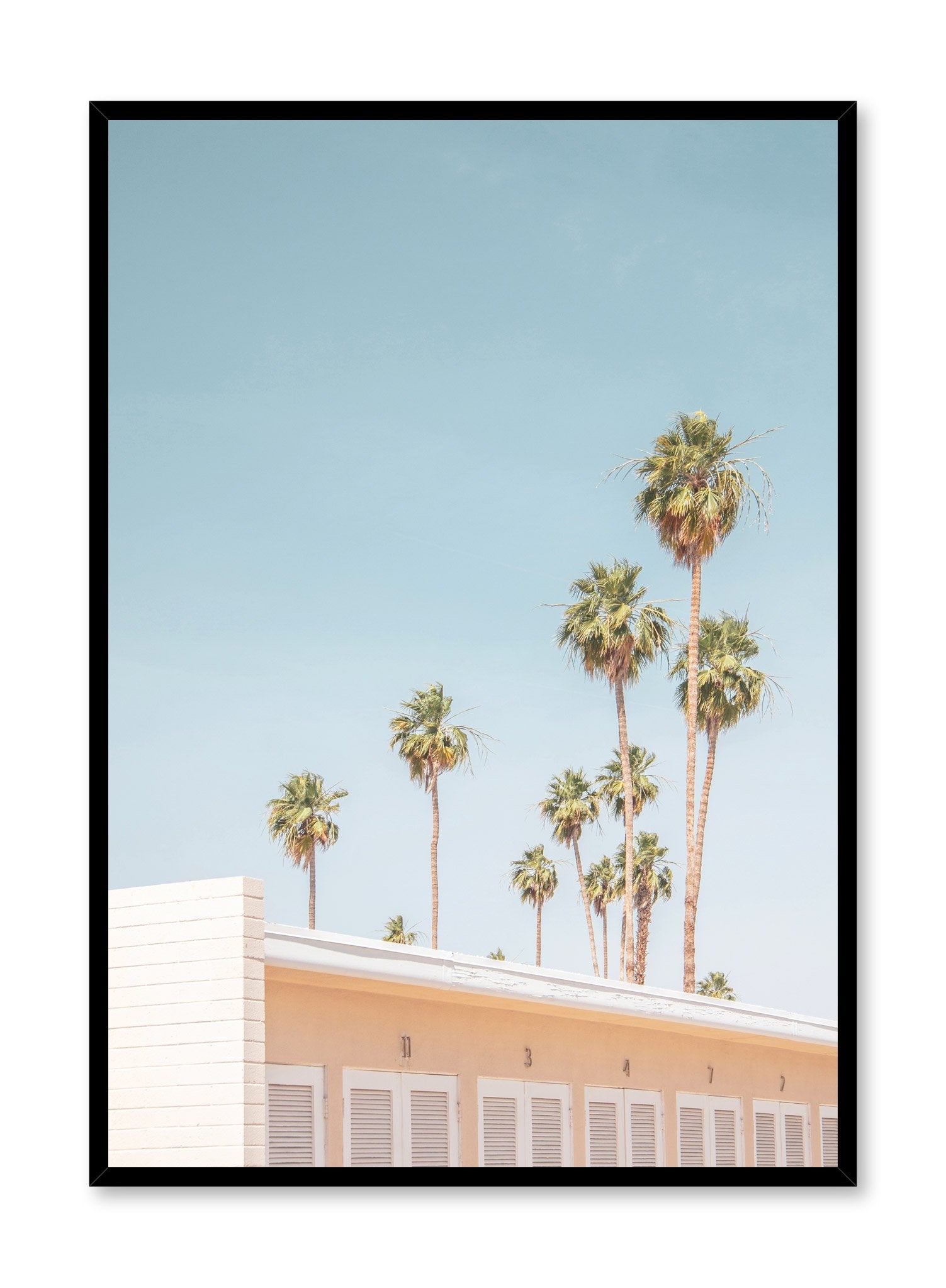 Hotel Tropicale Poster - Vintage Tropical Wall Art Decor for Beach House, Bedroom & Office - Perfect for Coastal, Boho & Retro Interior Design