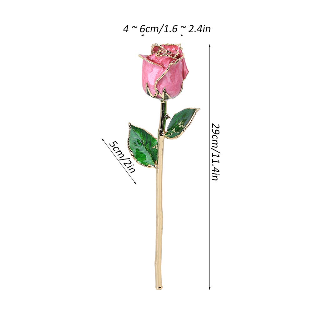 24K Gold Dipped Real Preserved Rose - Eternal Flower Gift for Women, Wife, Mom, Grandma | Perfect for Valentine's Day, Anniversary, Christmas | Romantic Home Decor & Special Occasion Present