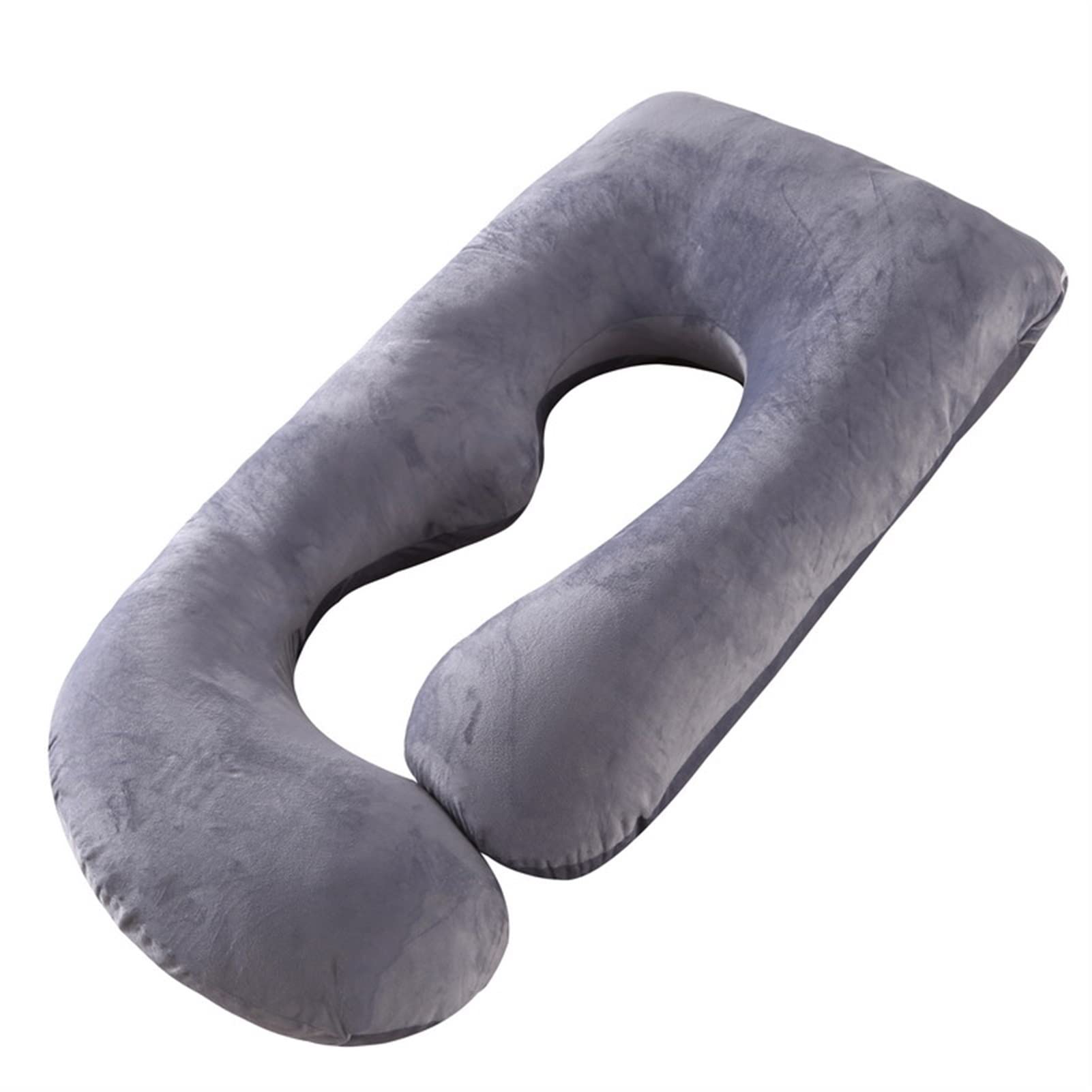 AJEYPMZ Full Body Maternity Pillow for Pregnant Women - Comfortable Pregnancy Support Pillow for Back, Belly & Hip Relief with Removable Grey Cover - Perfect for Sleeping, Nursing & Relaxing During Pregnancy
