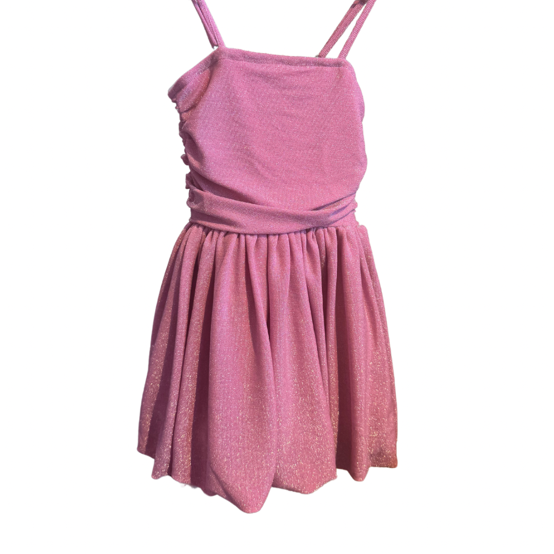 Zoe Pink Metallic Floral Dress for Women - Elegant Party & Evening Gown for Weddings, Prom, Cocktail Events