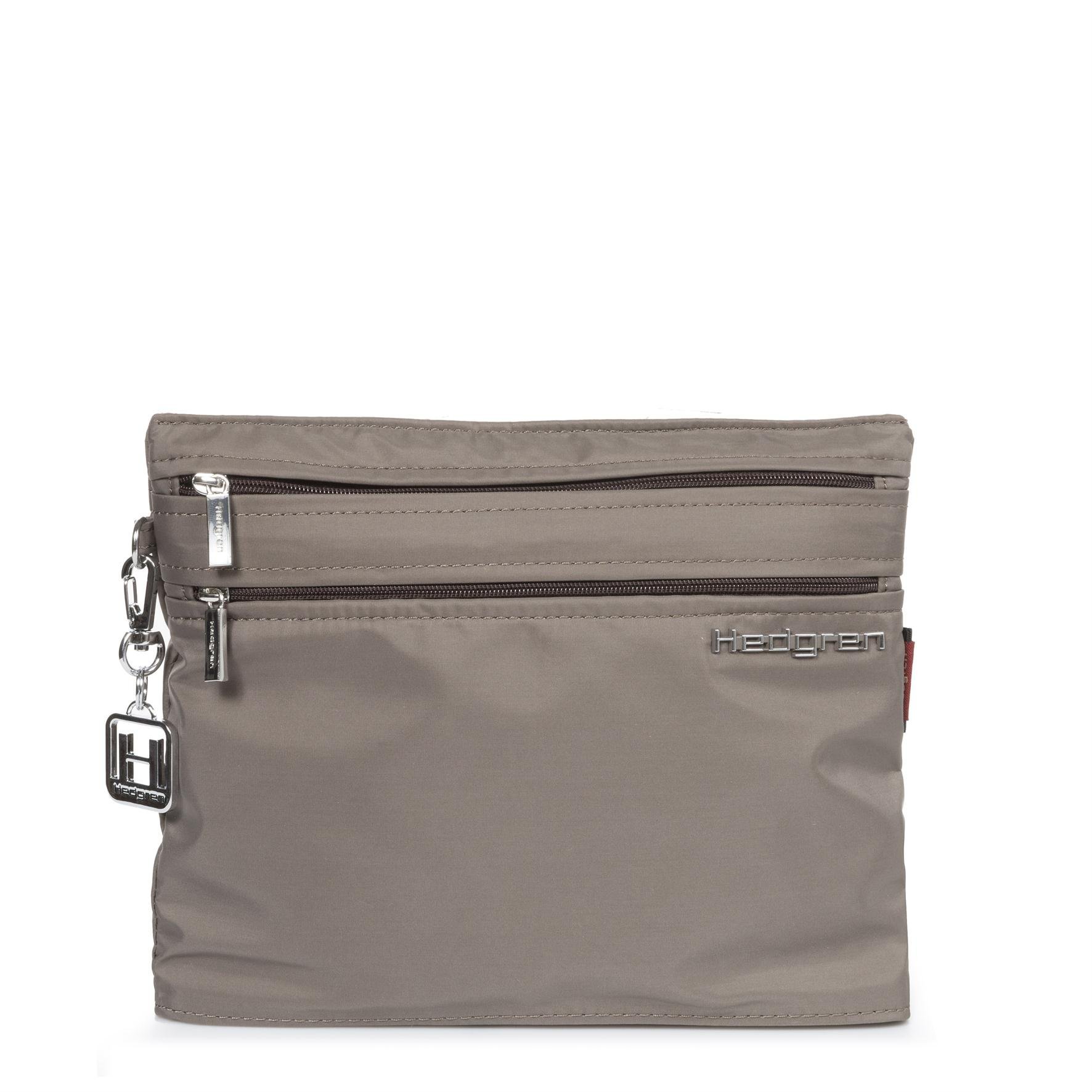Hedgren Lenox Travel Pouch for Women - Waterproof & Lightweight Organizer (Sepia/Brown) - Perfect for Airplane, Train & Daily Commute Essentials