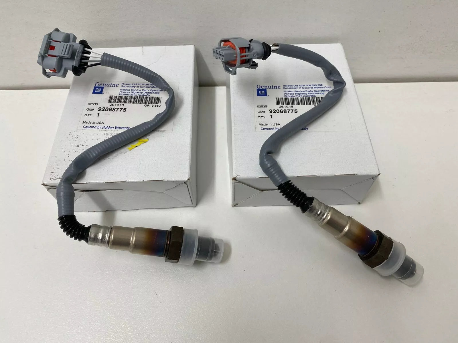 Genuine Holden Commodore VE LY7 LLT Front Oxygen Sensor Pair - Compatible with 2006-2013 Models - Improve Engine Performance & Fuel Efficiency - Perfect for DIY Auto Repairs & Maintenance