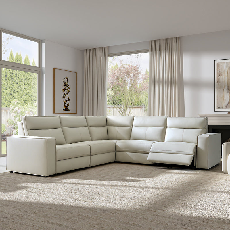 EliteNest Smart Modular Sofa with Power Recliners - Easy Assembly, Customizable Living Room Furniture for Modern Home & Entertainment Spaces