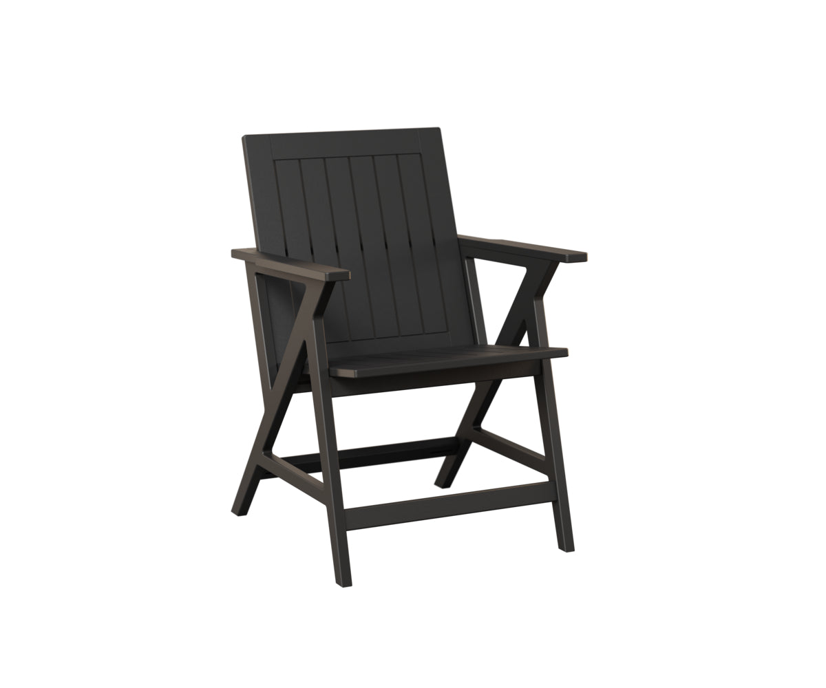 Berlin Gardens Kinsley Dining Arm Chair - Comfortable Patio & Outdoor Dining Chair for Garden, Deck, and Backyard Use