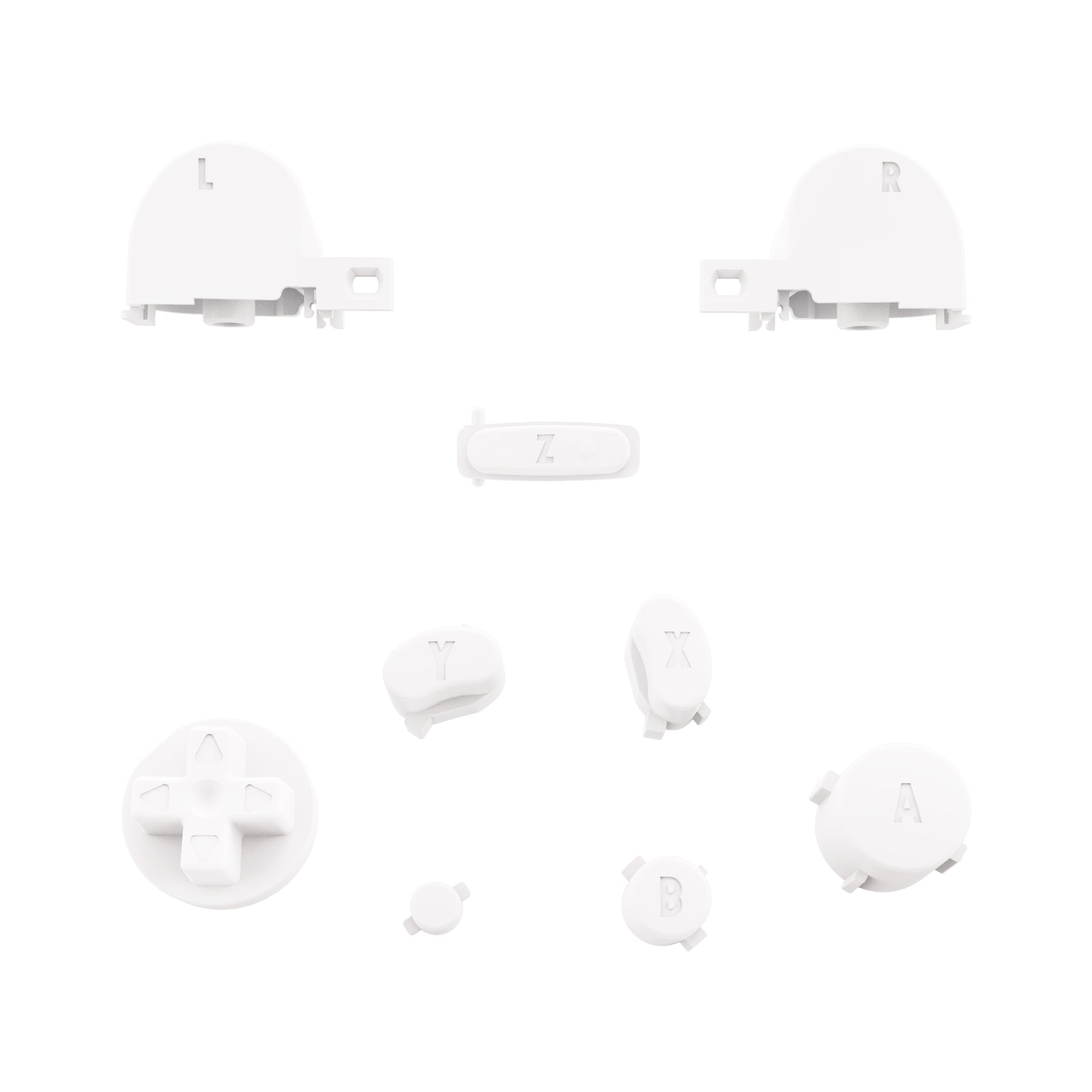 eXtremeRate Silver Replacement ABXY D-Pad Z L R Buttons & Thumbsticks Kit for Nintendo GameCube Controller - DIY Repair Parts with Tools (Controller Not Included) GCNJ3002 | Perfect for Controller Customization & Gaming Enthusiasts