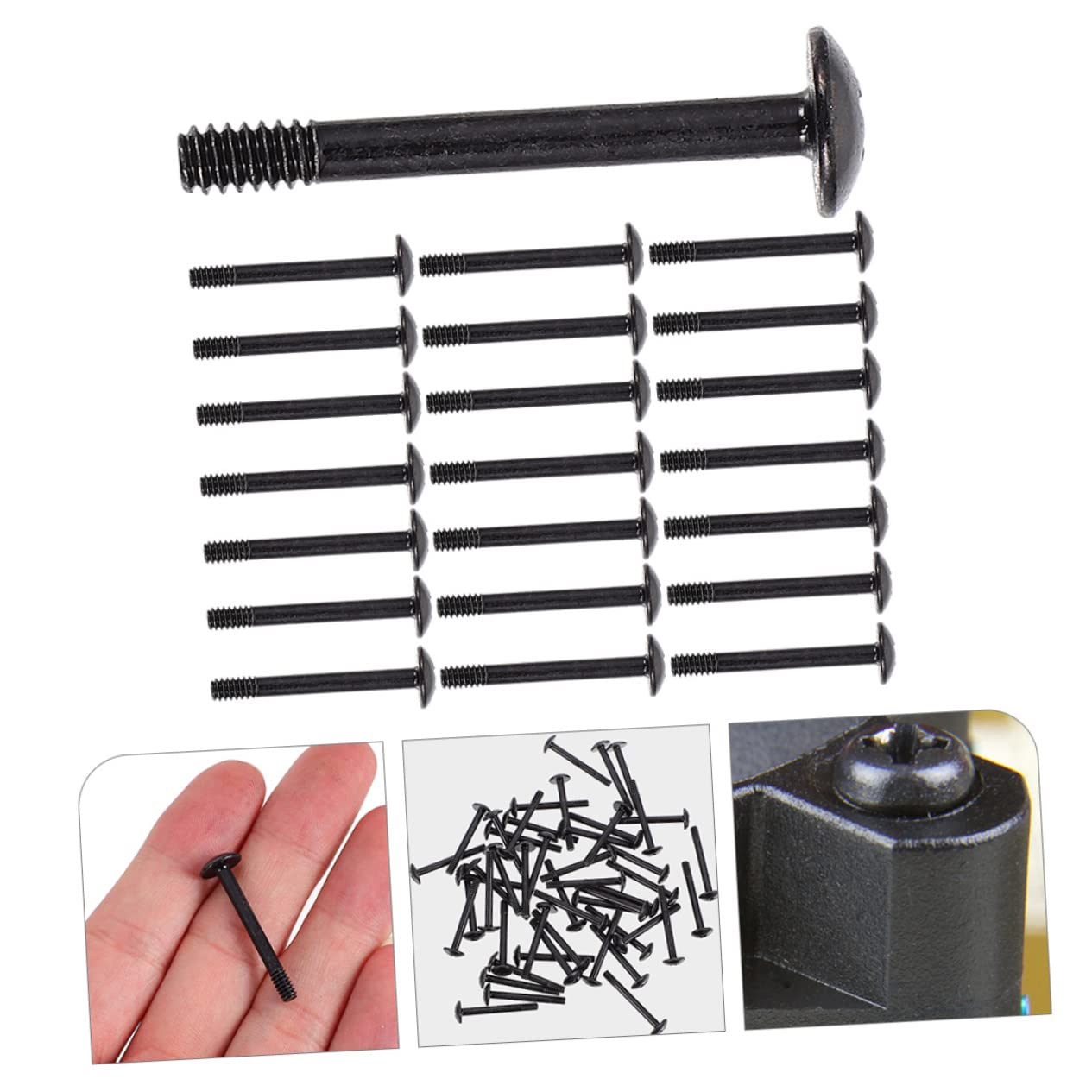 UKCOCO 4 Sets Self-Tapping Cooling Fan Mounting Screws - 30pcs x 4 for PC Case, Radiator & Computer Fan Installation - Durable Computer Hardware Accessories for DIY PC Builds & Cooling System Upgrades