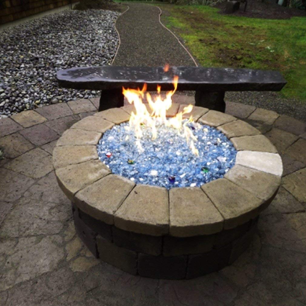 Skyflame Universal Gas Valve Key & 12-Inch Round Fire Pit Burner Ring - Heavy Duty Outdoor Fireplace Accessories for Patio, Backyard, and Camping