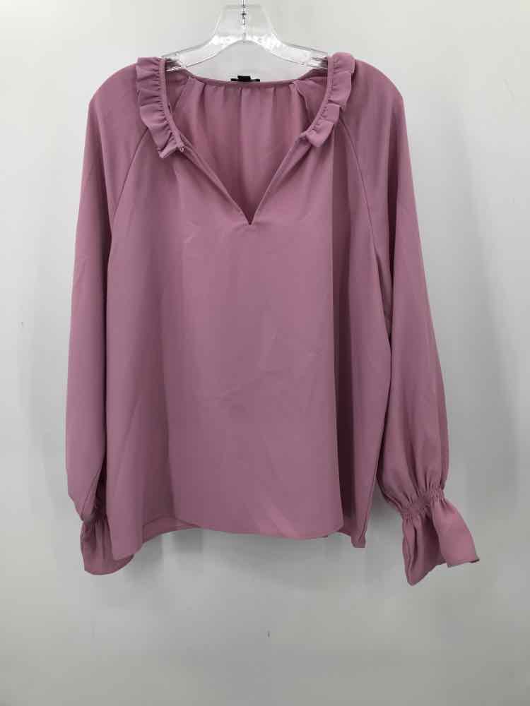 Pre-Owned Ann Taylor Pink Blouse Women's Size Medium - Perfect for Work, Casual Wear & Special Occasions
