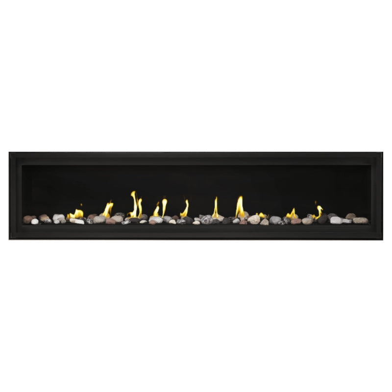 Napoleon Luxuria 74 Linear Direct Vent Gas Fireplace - LVX74NX | Modern Home Heating Solution for Living Rooms & Patios