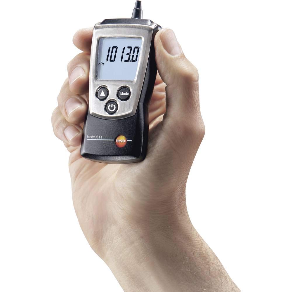 Testo 0560 0511 Pocket Pro Absolute Pressure and Altitude Meter - 300 to 1200 hPa Range, 0.1 hPa Resolution, ±3.0 hPa Accuracy - Compact & Portable for Hiking, Aviation, Weather Monitoring - Uses 2 AAA Batteries