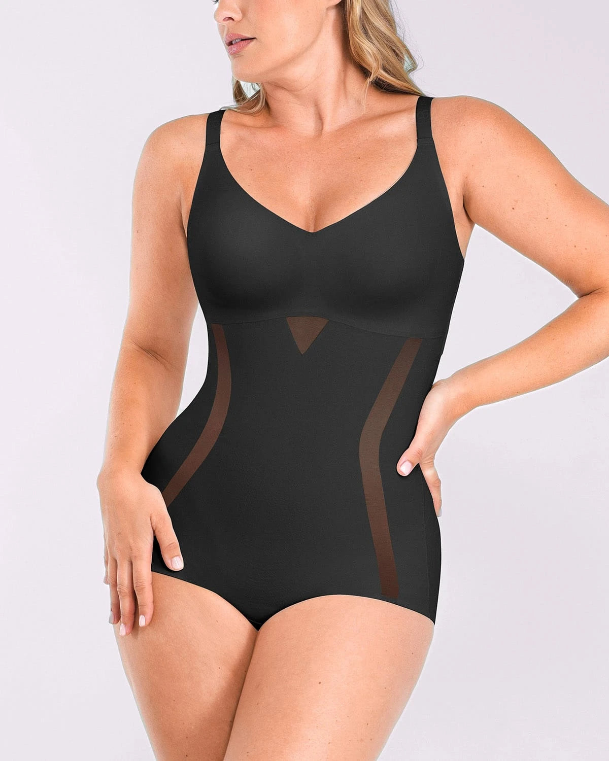 INNER ARMOR™ Comfy Smoothing Bodysuit for Women - Seamless Shapewear Tummy Control Bodysuit - Perfect for Everyday Wear, Workout & Special Occasions