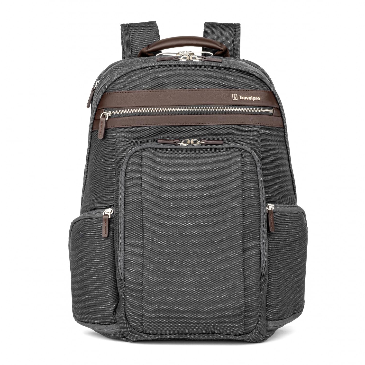 Travelpro Platinum Elite Business Laptop Backpack for Men & Women - Water Resistant 16 Inch Laptop Bag with Spacious Compartments - Perfect for Business Travel, Commuting & College - Vintage Grey