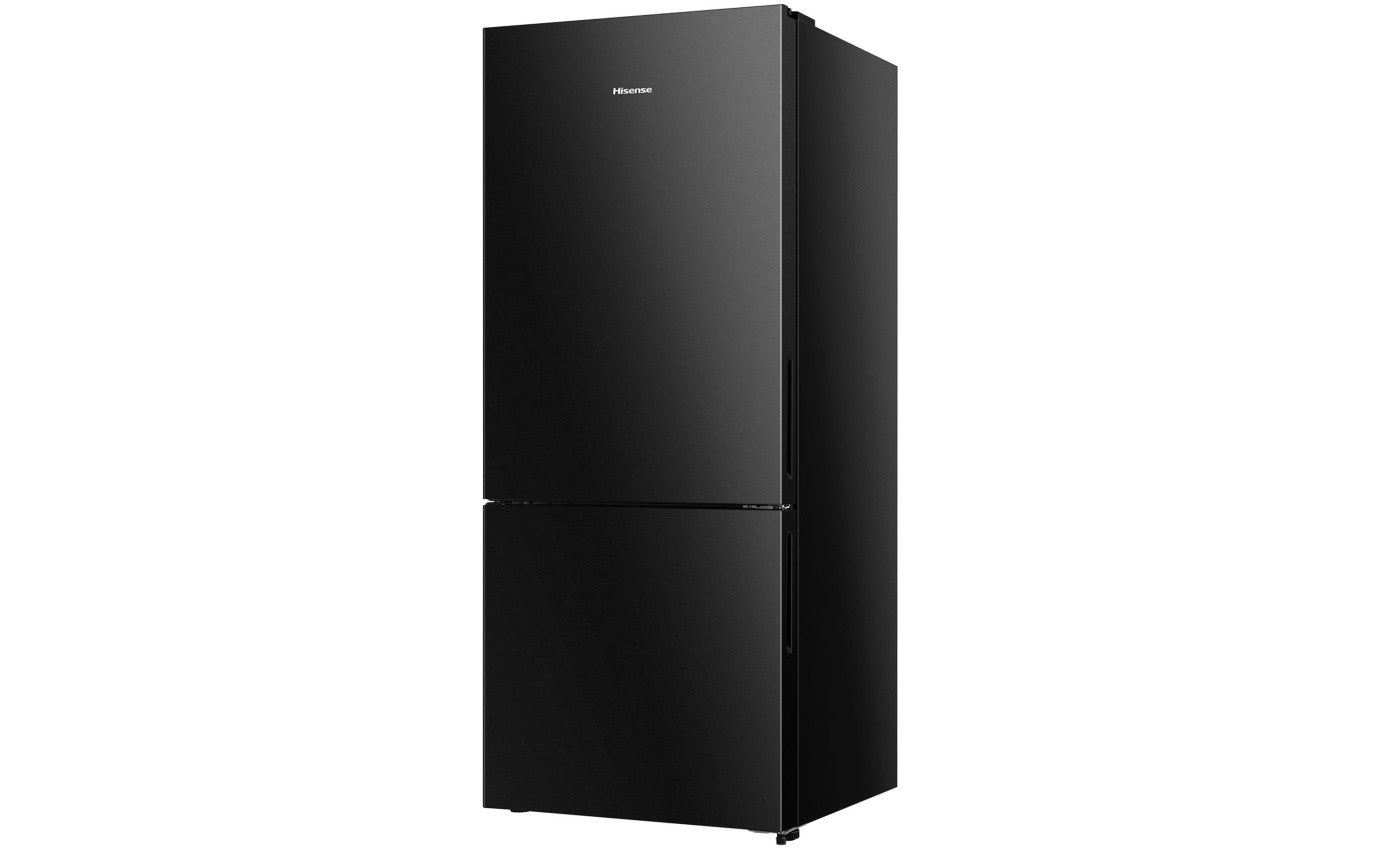 Hisense 417L Bottom Mount Refrigerator - Energy Efficient PureFlat Eco Vision, Black Steel HRBM418E - Perfect for Small Kitchens & Apartments