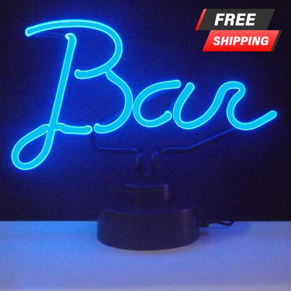 Bar Script NEON Sculpture - Vibrant LED Wall Art for Home, Bar & Office Decor | Perfect for Parties, Weddings & Events