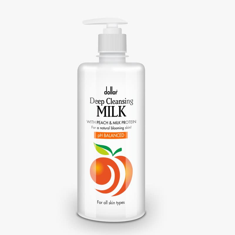 DOLLAR Deep Cleansing Milk 500ML - Gentle Facial Cleanser for All Skin Types | Perfect for Daily Skincare & Makeup Removal