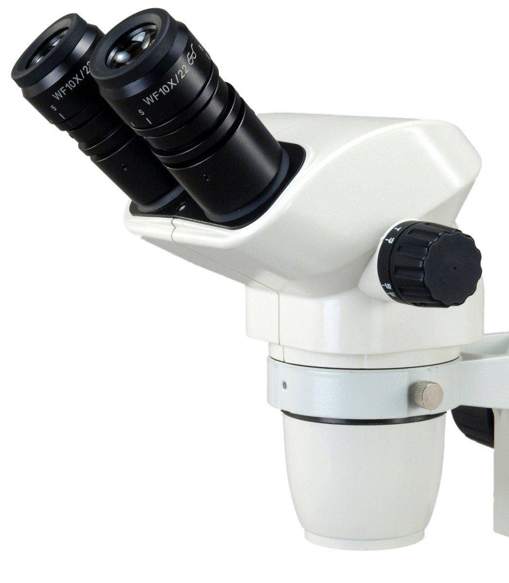 OMAX 6.7X-45X Zoom Binocular Microscope with LED Ring Light for Jewelry & Electronics