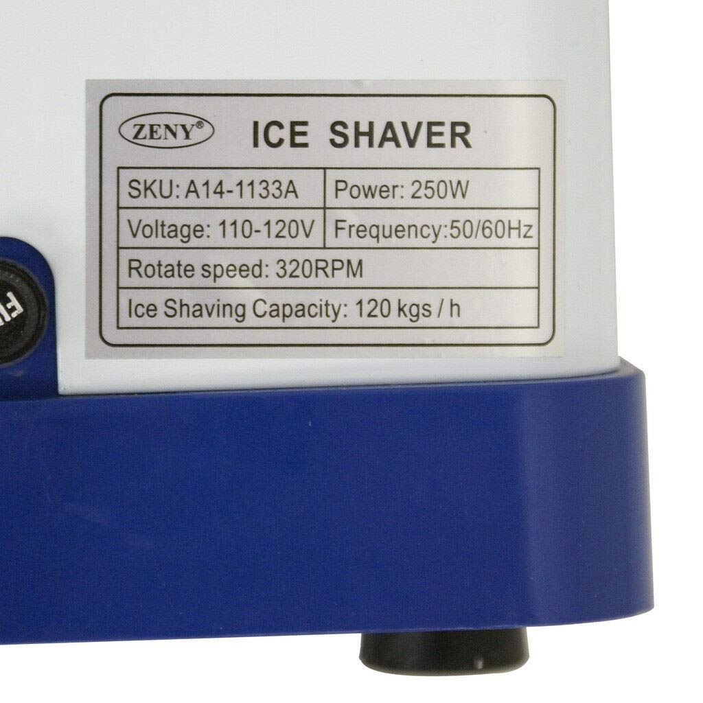 Commercial Shaved Ice Machine - Heavy Duty Ice Shaver for Snow Cones, Cocktails & Desserts | Perfect for Restaurants, Snack Bars, Parties & Summer Refreshments