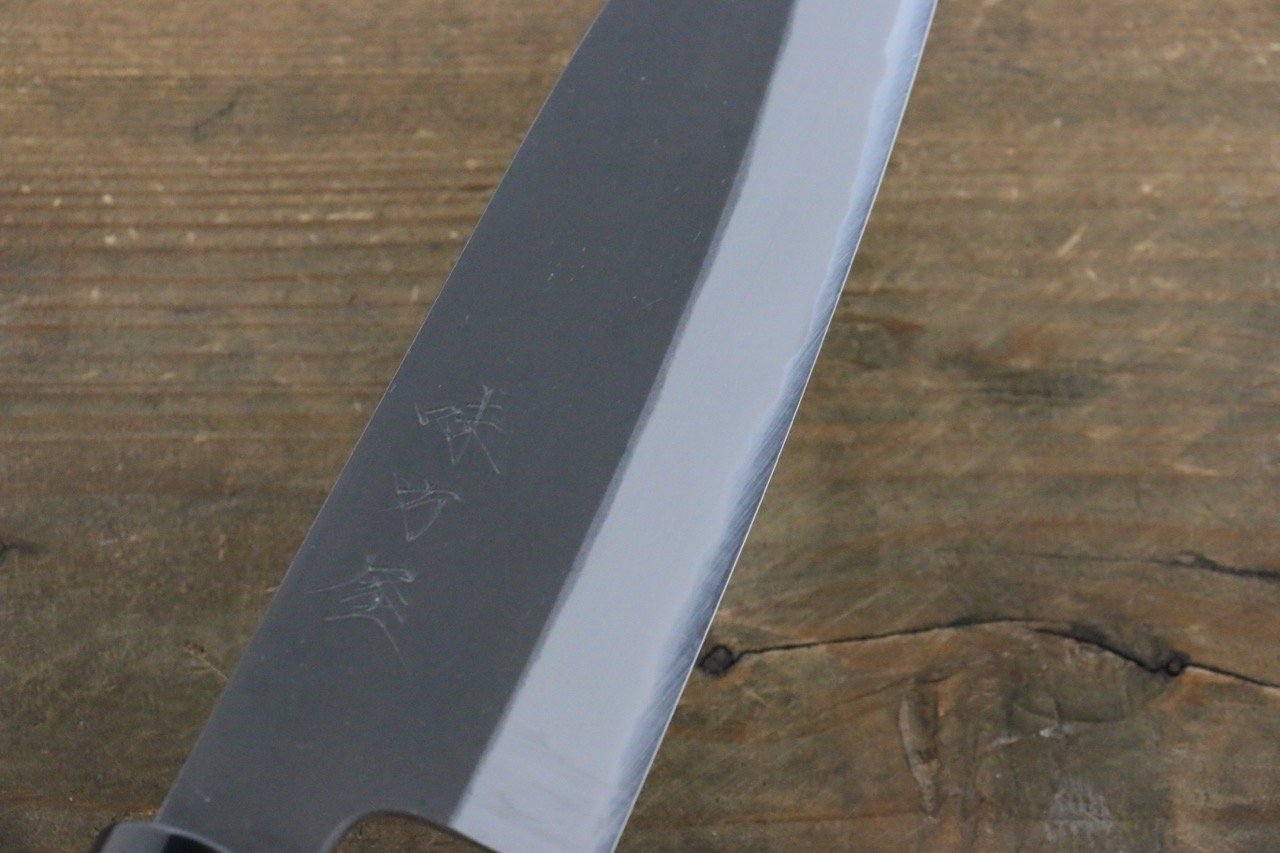 Premium Mutsumi Hinoura White Steel Kurouchi Santoku Knife 165mm - Japanese Chef Knife for Slicing, Dicing & Chopping - Perfect for Home Cooks & Professional Kitchens