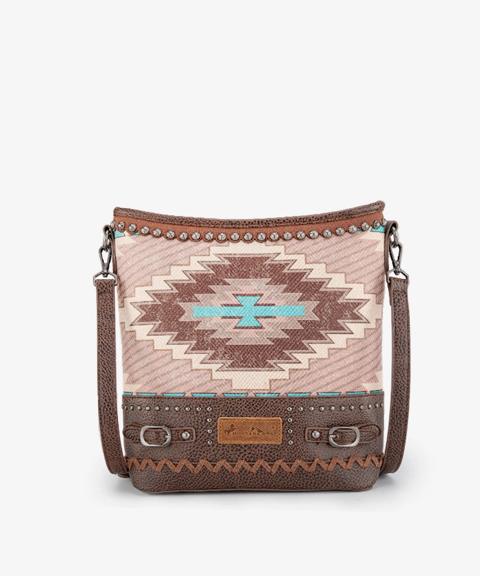 Montana West Aztec Printed Concealed Carry Crossbody Purse for Women - Stylish CCW Handbag with Adjustable Strap for Everyday Use, Travel & Shopping