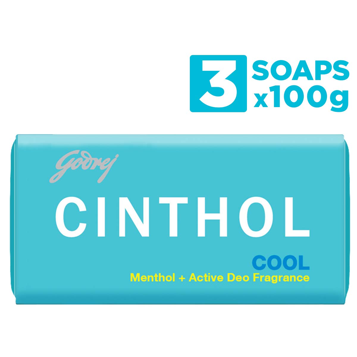 Cinthol Cool Menthol Bath Soap - 100g (Pack of 3) | Refreshing Icy-Cool Formula for All Skin Types | Perfect for Hot Summer Days, Gym Sessions & Post-Workout Refreshment