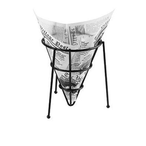 G.E.T. 4-T3000 White Food-Safe Cone Basket Liners - 2000 Pack of Deli Wrap Paper, Newspaper Themed Tissue Liners for Bakery, Ice Cream, and Takeout Food Service