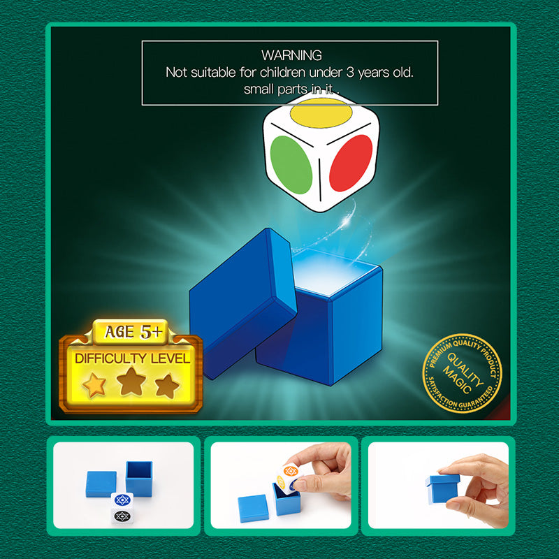 Color Prediction Cube - Magic Trick Toy for Kids & Adults | Fun Pocket-Sized Illusion Game for Parties & Social Gatherings