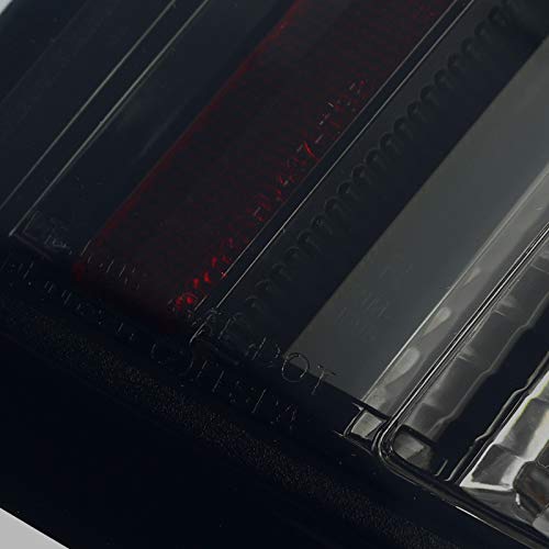 Spec-D Tuning Glossy Black Smoke LED Tail Lights for 2003-2007 Cadillac CTS - Left & Right Pair Assembly - Enhanced Night Visibility & Style Upgrade for Your Car